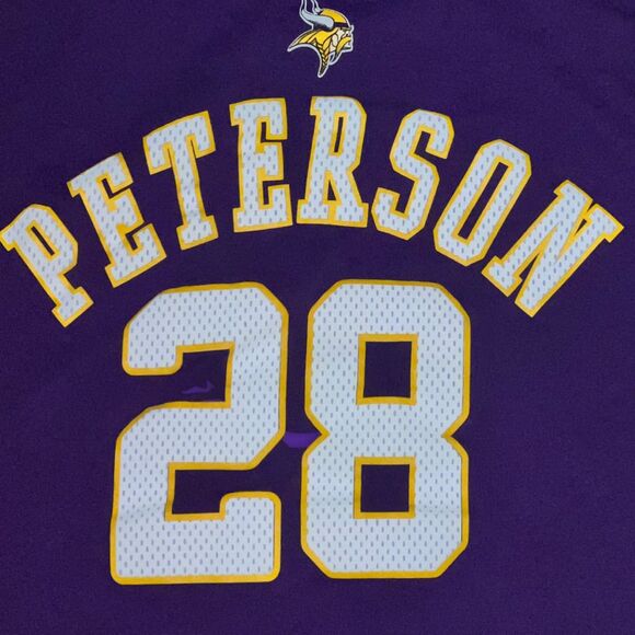 NFL Team Apparel Youth Adrian Peterson Mn Viking Number T Shirt Size Large - Picture 3 of 4